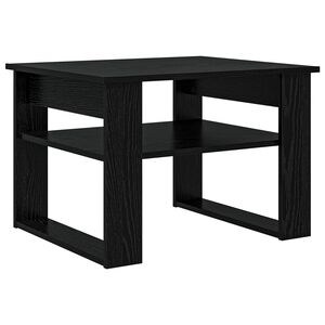 vidaXL Table basse Ch&ecirc;ne noir 64 x 54 x 44 cm Bois d'ing&eacute;nierie