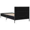vidaXL Cadre de lit sans matelas noir 90x200 cm
