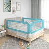 vidaXL Barri&egrave;re de s&eacute;curit&eacute; de lit d'enfant Bleu 200x25 cm Tissu