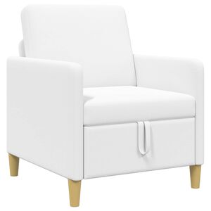 vidaXL Sofa avec rangement Blanc 72 x 78 x 87 cm Polyester