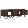 vidaXL Meuble TV chêne marron 122x34x41 cm bois d'ingénierie