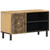vidaXL Meuble TV 80x31x46 cm bois massif de manguier