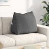 vidaXL Coussin de Dos Gris fonc&eacute; 60 x 20 x 50 cm tissu