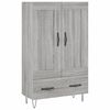 vidaXL Buffet haut sonoma gris 69,5x31x115 cm bois d'ingénierie