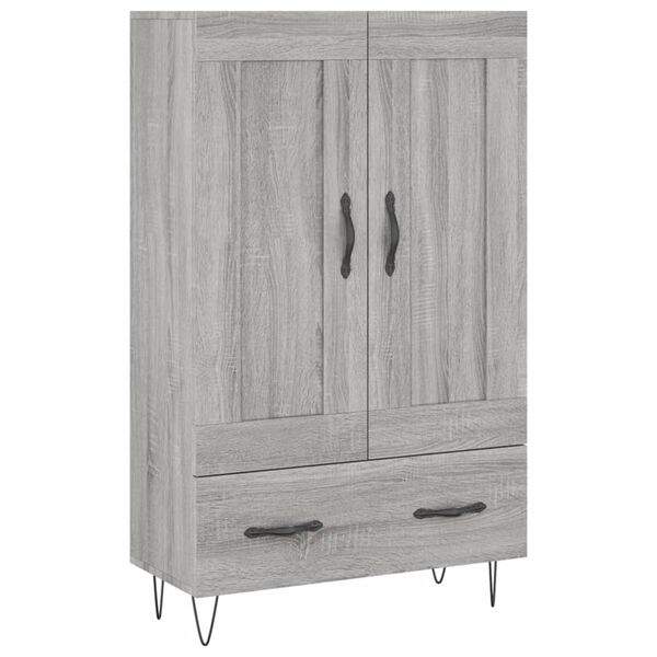 vidaXL Buffet haut sonoma gris 69,5x31x115 cm bois d'ingénierie