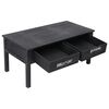 vidaXL Table basse Noir 100x50x45 cm Bois