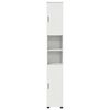 vidaXL Cabinet de salle de bain avec stockage Blanc 30 x 35 x 192 cm