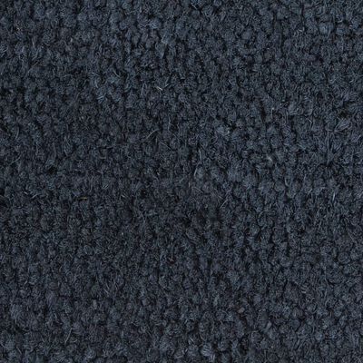 vidaXL Tapis de porte gris foncé 40x60 cm fibre de coco touffeté