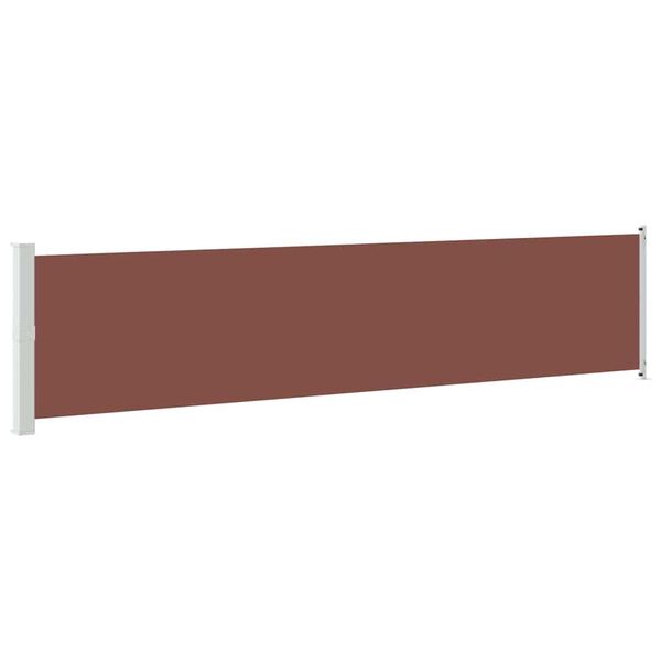 vidaXL Auvent lat&eacute;ral r&eacute;tractable de patio 140x600 cm Marron