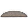 vidaXL Tapis d'escalier autocollants 30 pi&egrave;ces 56 x 17 x 3 cm Beige Demi-rond