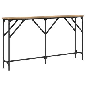 vidaXL Table console ch&ecirc;ne artisanal 140 x 23 x 75 cm