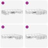 vidaXL Ensemble de canap&eacute;s d'ext&eacute;rieur 11 pcs Gris Naturel et Clair