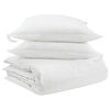 vidaXL Ensemble de Duvet avec oreiller 3 pcs Blanc Plume de canard