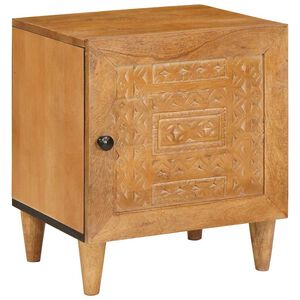 vidaXL Table de chevet Marron Clair 80 x 50 x 40 cm Bois d'ing&eacute;nierie