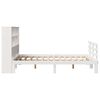 vidaXL Lit biblioth&egrave;que sans matelas blanc 140x200 cm bois pin massif