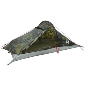 vidaXL Tente de randonn&eacute;e 2 personne Camouflage