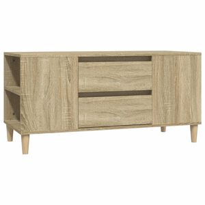 vidaXL Meuble TV Ch&ecirc;ne sonoma 102x44,5x50 cm Bois d'ing&eacute;nierie
