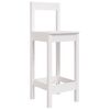 vidaXL Ensemble de bar de jardin 5 pcs blanc bois massif de pin