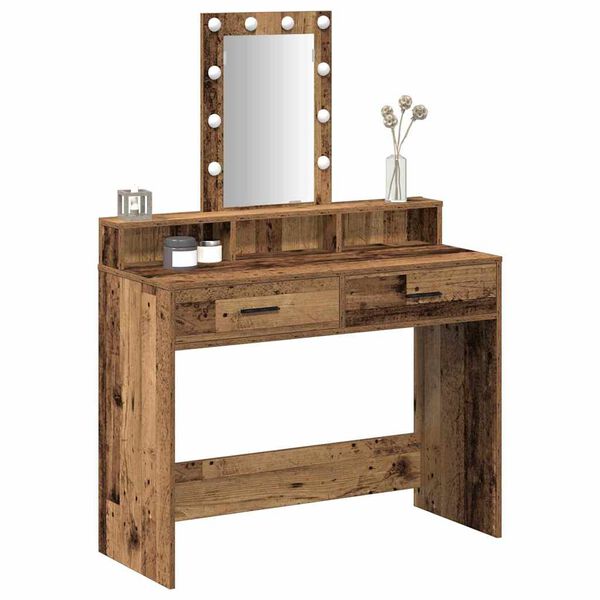 vidaXL Table de Toilette Marron 100 x 41 x 140 cm Bois d'ing&eacute;nierie