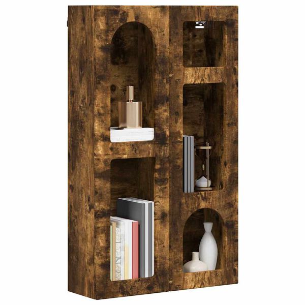 vidaXL Armoire suspendue Ch&ecirc;ne fum&eacute; 59 x 20 x 100 cm Bois d'ing&eacute;nierie