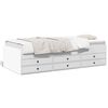 vidaXL Lit de jour avec tiroirs sans matelas blanc 90x200 cm
