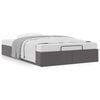 VidaXL Cadre de lit ottoman sans matelas gris 120x190 cm similicuir