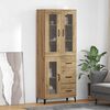 vidaXL Haut Armoire Montage mural Ch&ecirc;ne artisanal 69,5 x 34 x 180 cm