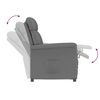 vidaXL Fauteuil Relax Dark Grey Gris foncé 70.5 x 96.5 x 95 cm tissu
