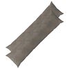 vidaXL Coussin avec oreiller HEERLEN 2 pi&egrave;ces Gris clair Velours