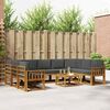vidaXL Ensemble de canap&eacute;s d'ext&eacute;rieur 10 pcs Naturel et Anthracite