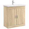 vidaXL Ensemble de mobilier de salle de bain Ch&ecirc;ne Sonoma
