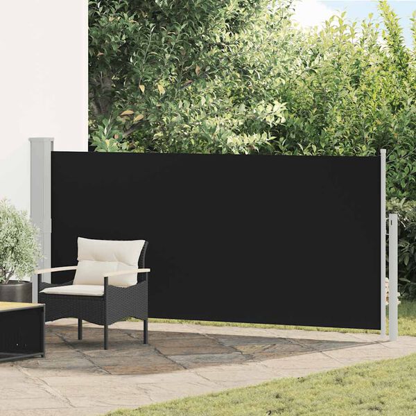 vidaXL Auvent lat&eacute;ral r&eacute;tractable 140 x 300 cm Noir
