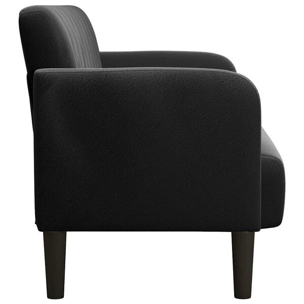 vidaXL Canap&eacute; causeuse noir 109 cm velours