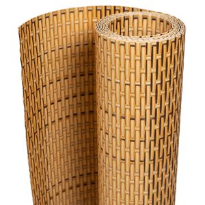 vidaXL Paravents de balcon 10 pcs marron clair 255x19cm r&eacute;sine tress&eacute;e