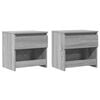 vidaXL Tables de chevet 2 pcs Sonoma gris 40x30x39cm Bois d'ing&eacute;nierie
