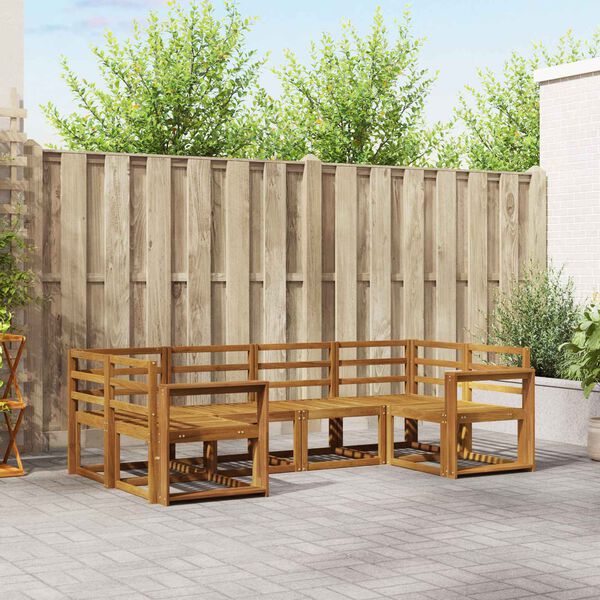 vidaXL Ensemble de canap&eacute;s d'ext&eacute;rieur 6 pcs Naturel