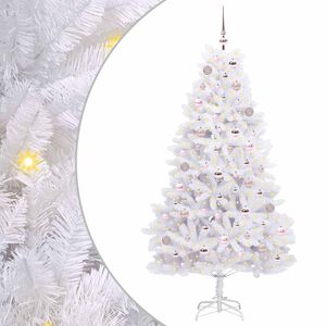 vidaXL Sapin de No&euml;l Artificiel &agrave; Branches Articul&eacute;es Blanc 180 cm