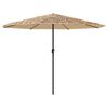 vidaXL Parasol de jardin avec mât en acier marron 388x388x248 cm