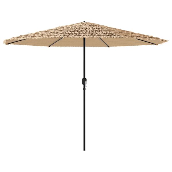 vidaXL Parasol de jardin avec mât en acier marron 388x388x248 cm