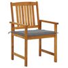 vidaXL Chaises de jardin avec coussins lot de 8 Bois d'acacia solide