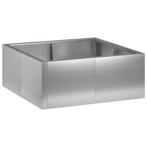 vidaXL Mur de sout&egrave;nement 4 pc 100 x 100 x 30 cm Acier galvanis&eacute;