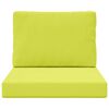 vidaXL Coussin de canap&eacute; d'ext&eacute;rieur 2 pcs Vert Polyester