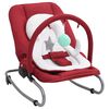 vidaXL Transat pour b&eacute;b&eacute; Rouge Acier