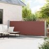 vidaXL Auvent lat&eacute;ral r&eacute;tractable de patio 140x600 cm Marron