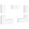 vidaXL Ensemble de meubles TV 7 pcs Blanc Bois d'ing&eacute;nierie