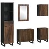 vidaXL Ensemble de mobilier de salle de bain 5 pc Blanc