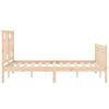 vidaXL Cadre de lit sans matelas 140x200 cm bois massif de pin