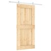 vidaXL Porte coulissante Naturel et Blanc 95 x 210 cm