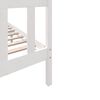 vidaXL Cadre de lit sans matelas blanc bois massif 140x200 cm