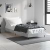 vidaXL Cadre de lit sans matelas gris b&eacute;ton 75x190 cm
